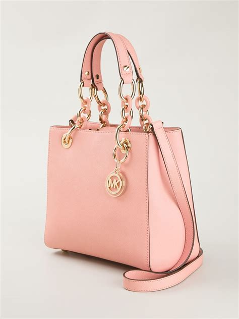 michael kors cynthia soft pink|Cynthia Small Leather Satchel .